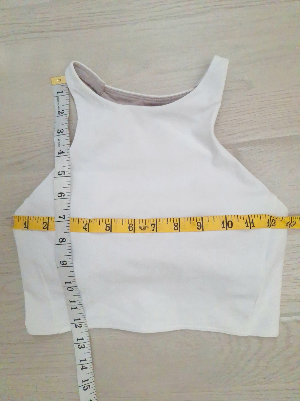 Lululemon Strong Lines White Strappy High Neck Bra Medium Support Size 4 - Picture 3 of 7